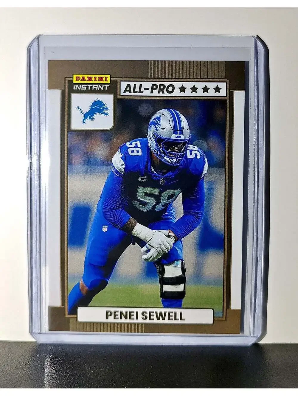 Penei Sewell 2024 All-Pro Panini NFL #12 Football Card Detroit Lions 1 of 101